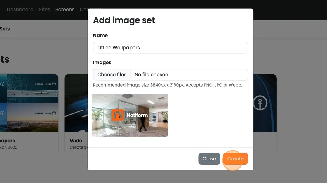 Support image